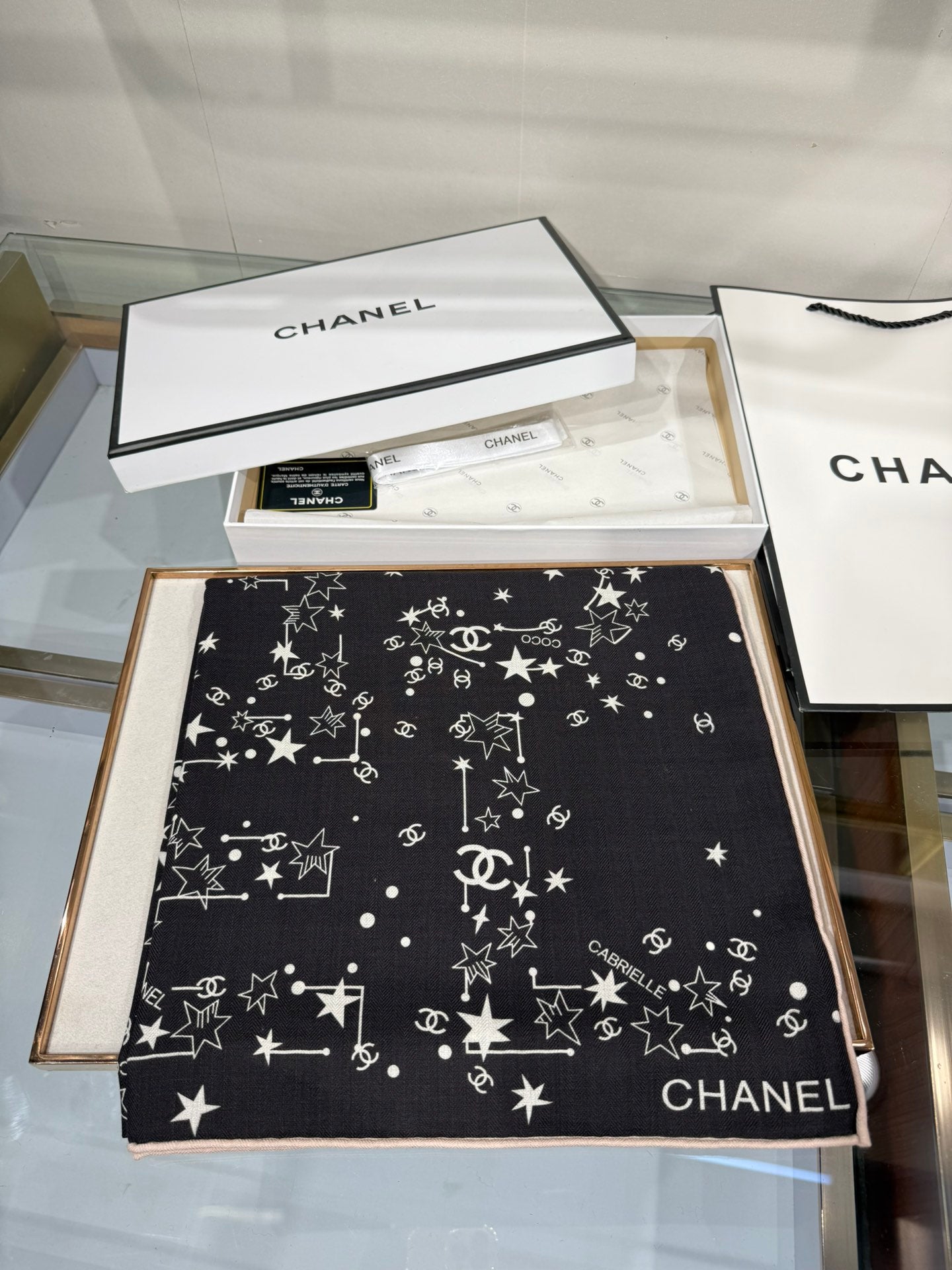 Chanel Silk Cashmere Scarf – 2025 Fall/Winter Collection