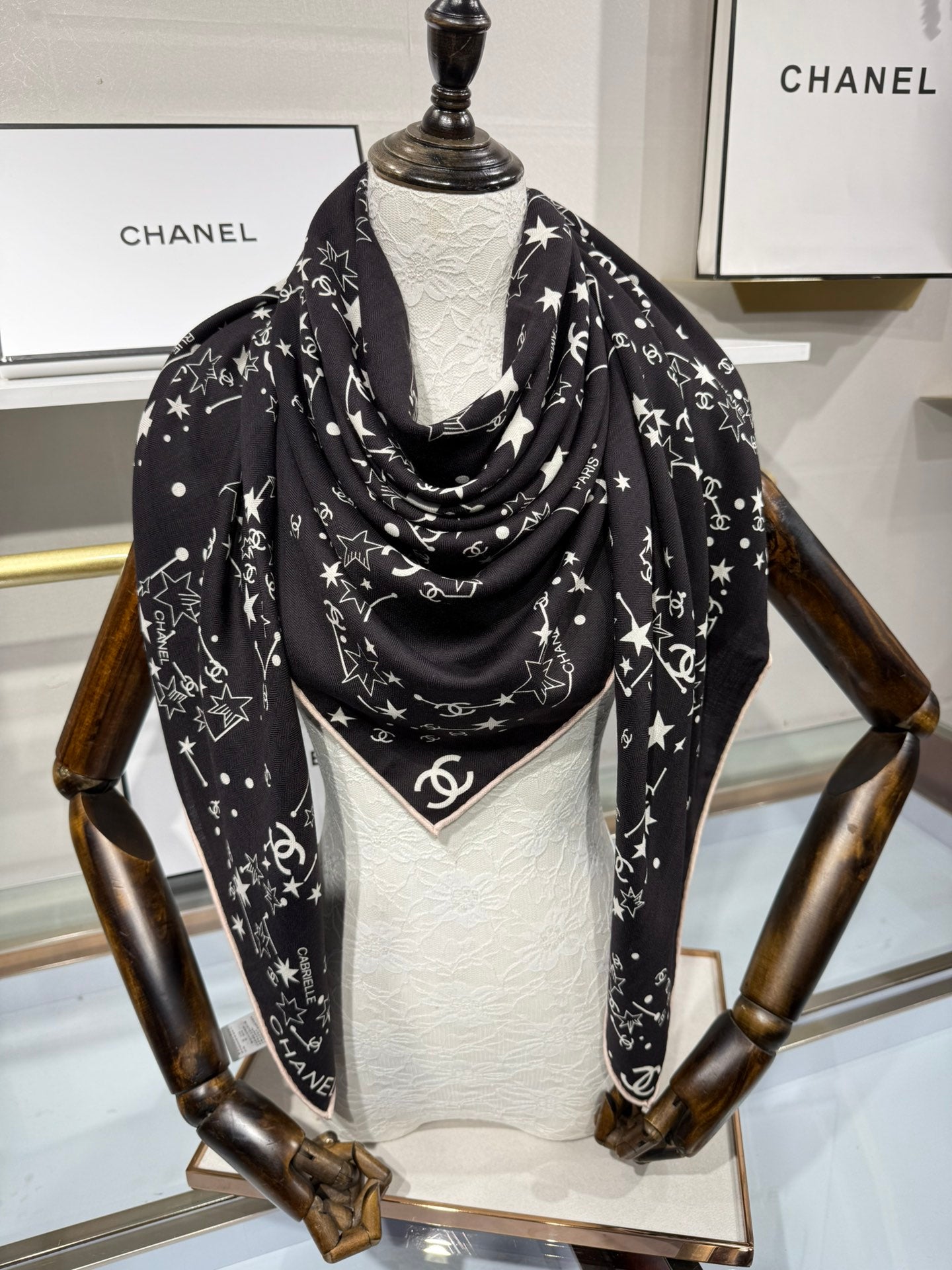 Chanel Silk Cashmere Scarf – 2025 Fall/Winter Collection