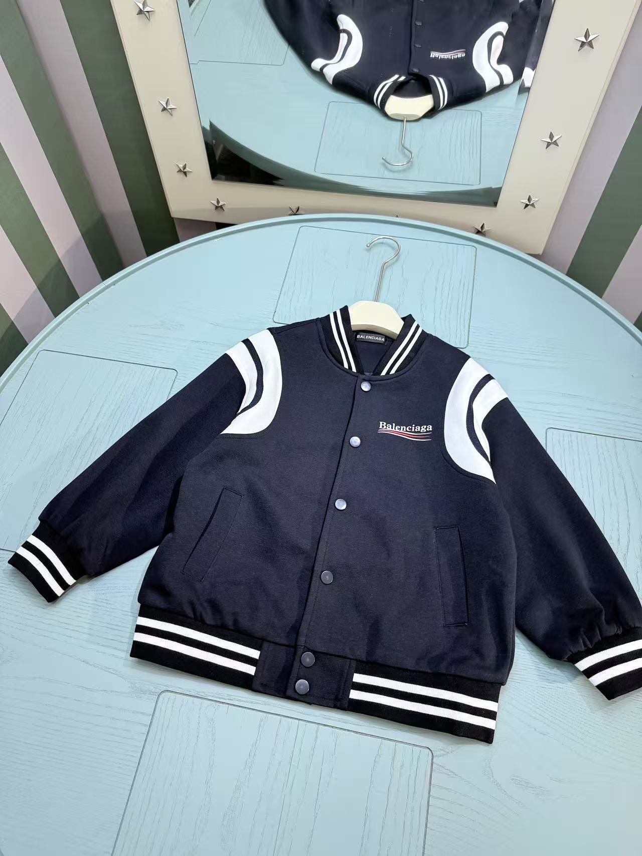 Balenciaga Baseball Bomber Jacket – Kids Collection – 2025 AW