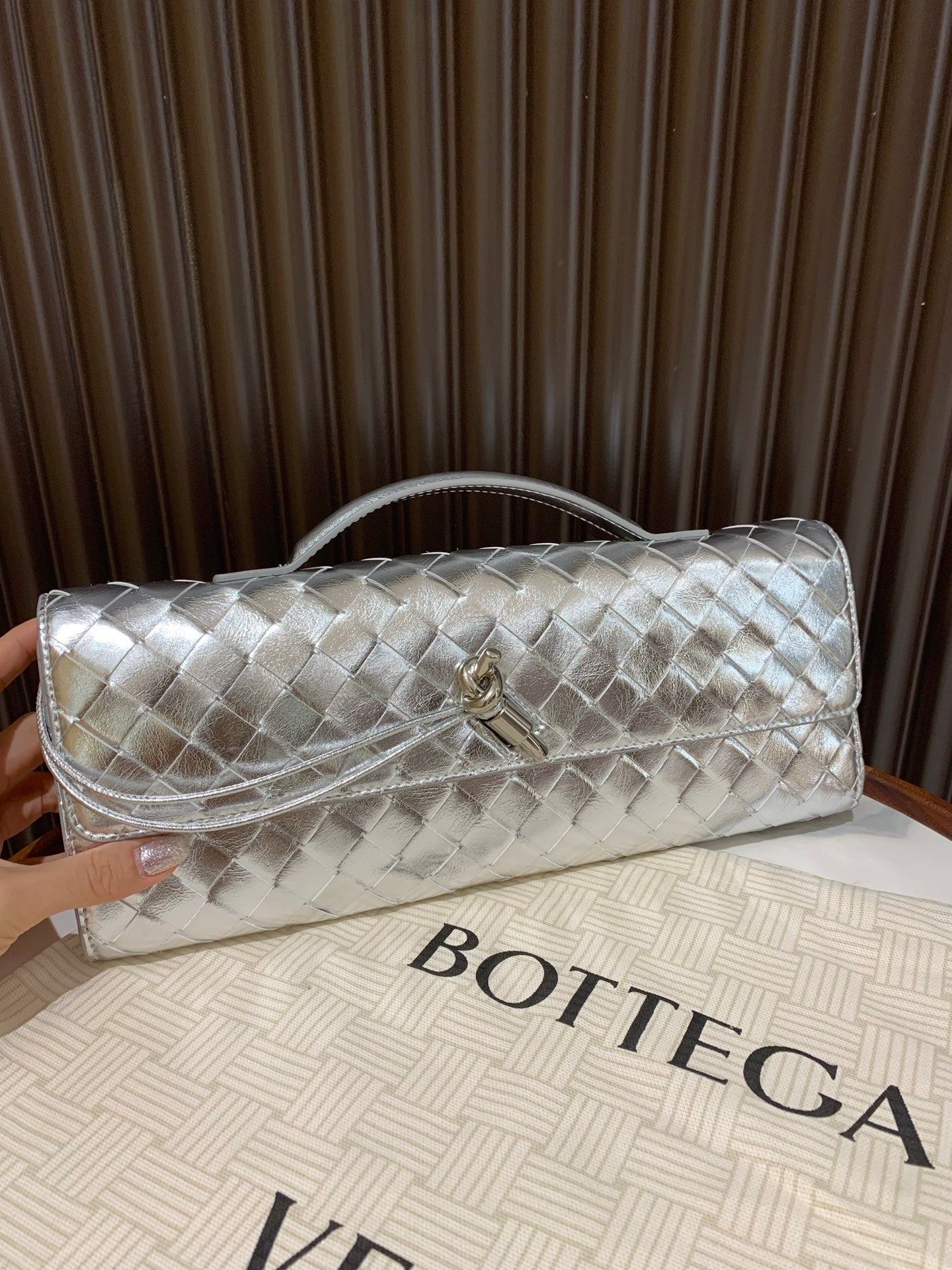 Bottega Veneta Andiamo Clutch Bag