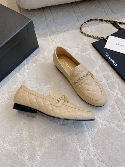 Chanel Rhinestone Chain Loafers