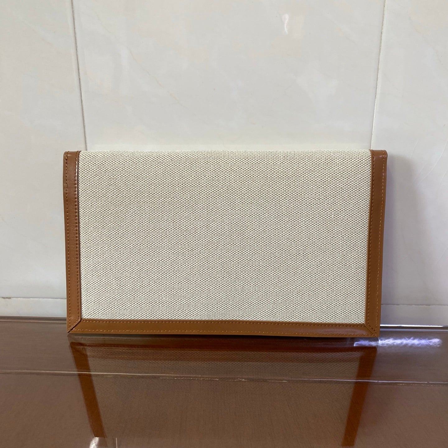 Saint Laurent Uptown Canvas Clutch Bag