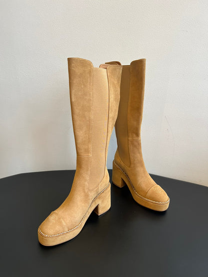 Chanel Platform Chelsea Boots – 2025 Spring/Summer Collection – 25SS