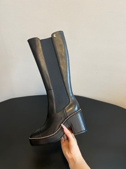 Chanel Platform Chelsea Boots – 2025 Spring/Summer Collection – 25SS