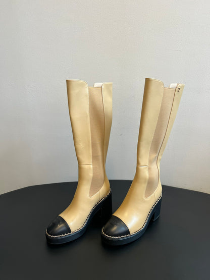 Chanel Platform Chelsea Boots – 2025 Spring/Summer Collection – 25SS