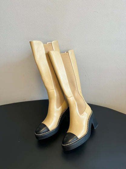 Chanel Platform Chelsea Boots – 2025 Spring/Summer Collection – 25SS