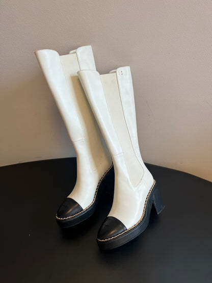 Chanel Platform Chelsea Boots – 2025 Spring/Summer Collection – 25SS