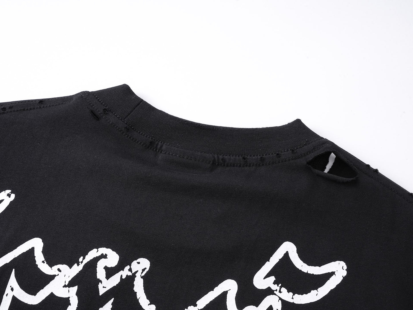 Balenciaga Paris Art Print Distressed T-Shirt – 25SS