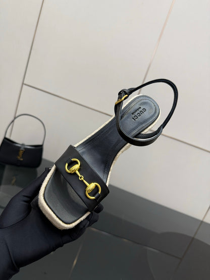 Gucci Horsebit Platform Sandals – 2025 Summer Collection