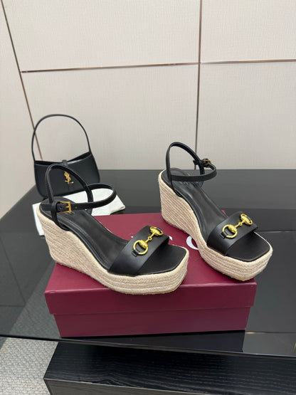 Gucci Horsebit Platform Sandals – 2025 Summer Collection