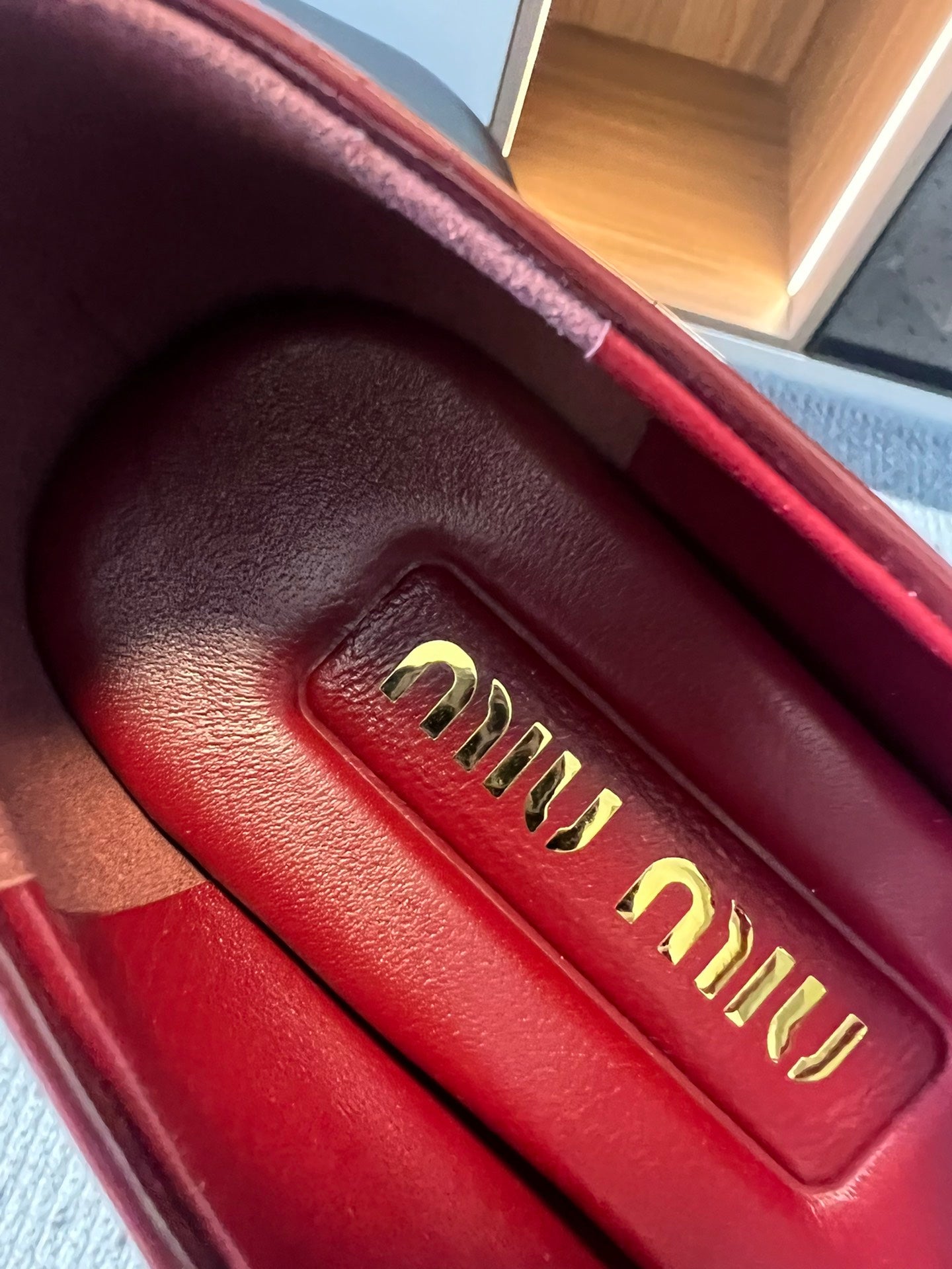 Miu Miu Pointed Toe Mary Jane Block Heels