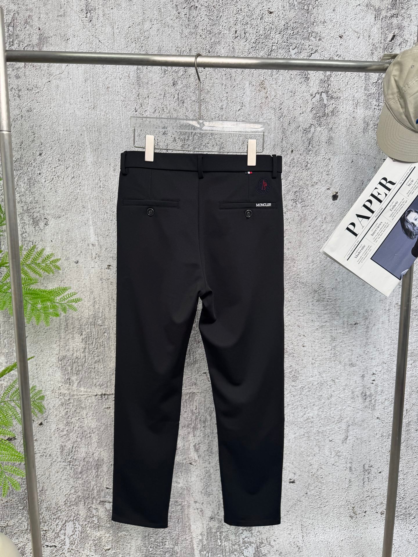 Moncler Business Stretch Cotton Trousers – 25SS Autumn Collection