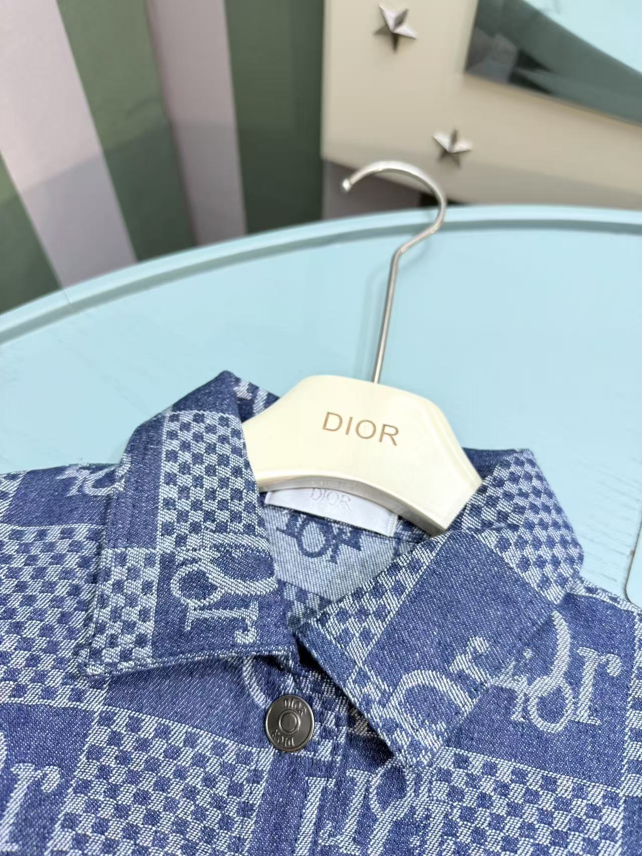 Dior Kids Two-Piece Set: Printed Jacket and Washed Denim Jeans – 2025SS – Kids Collection