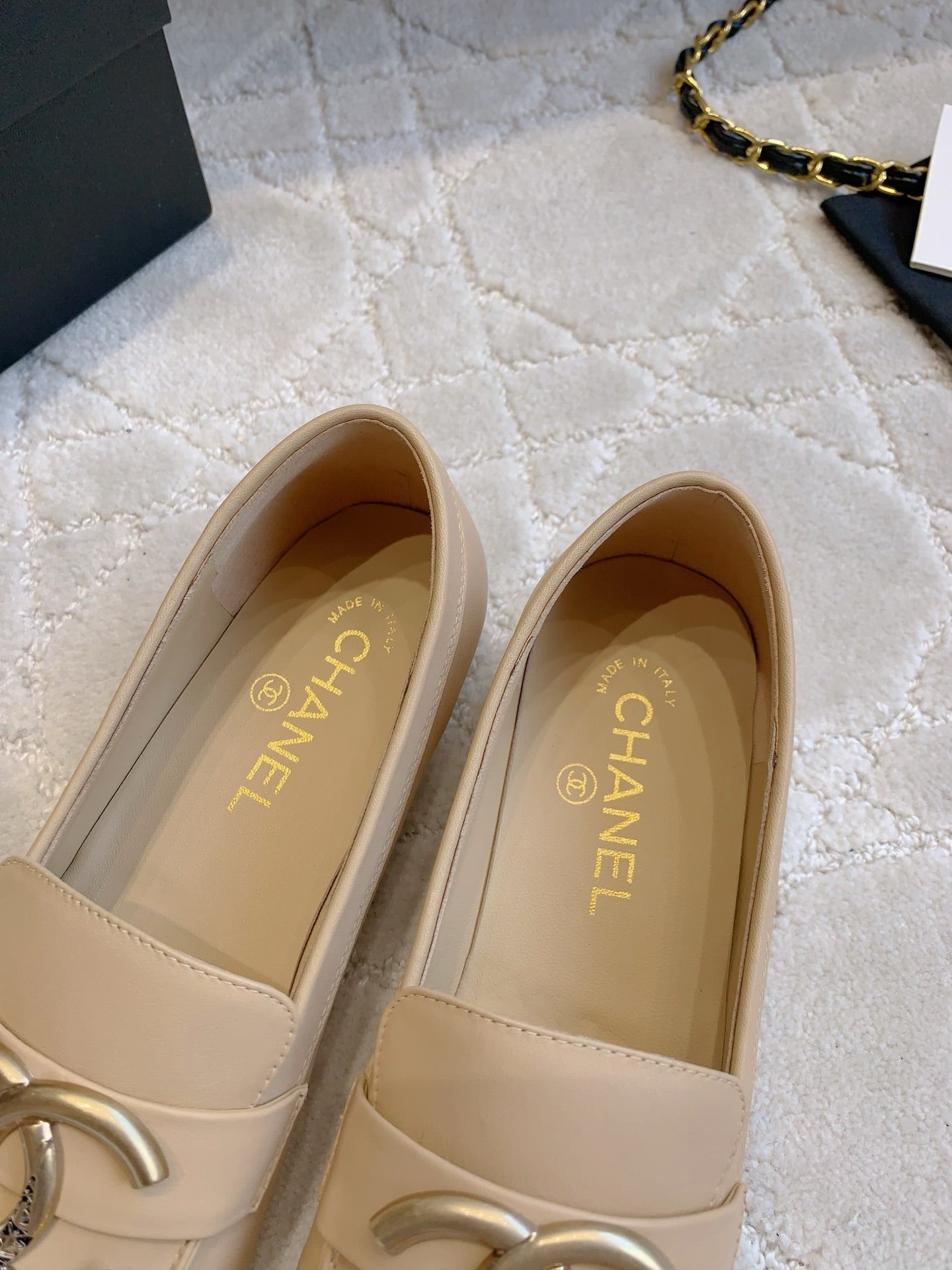 Chanel Classic Big Logo Loafers