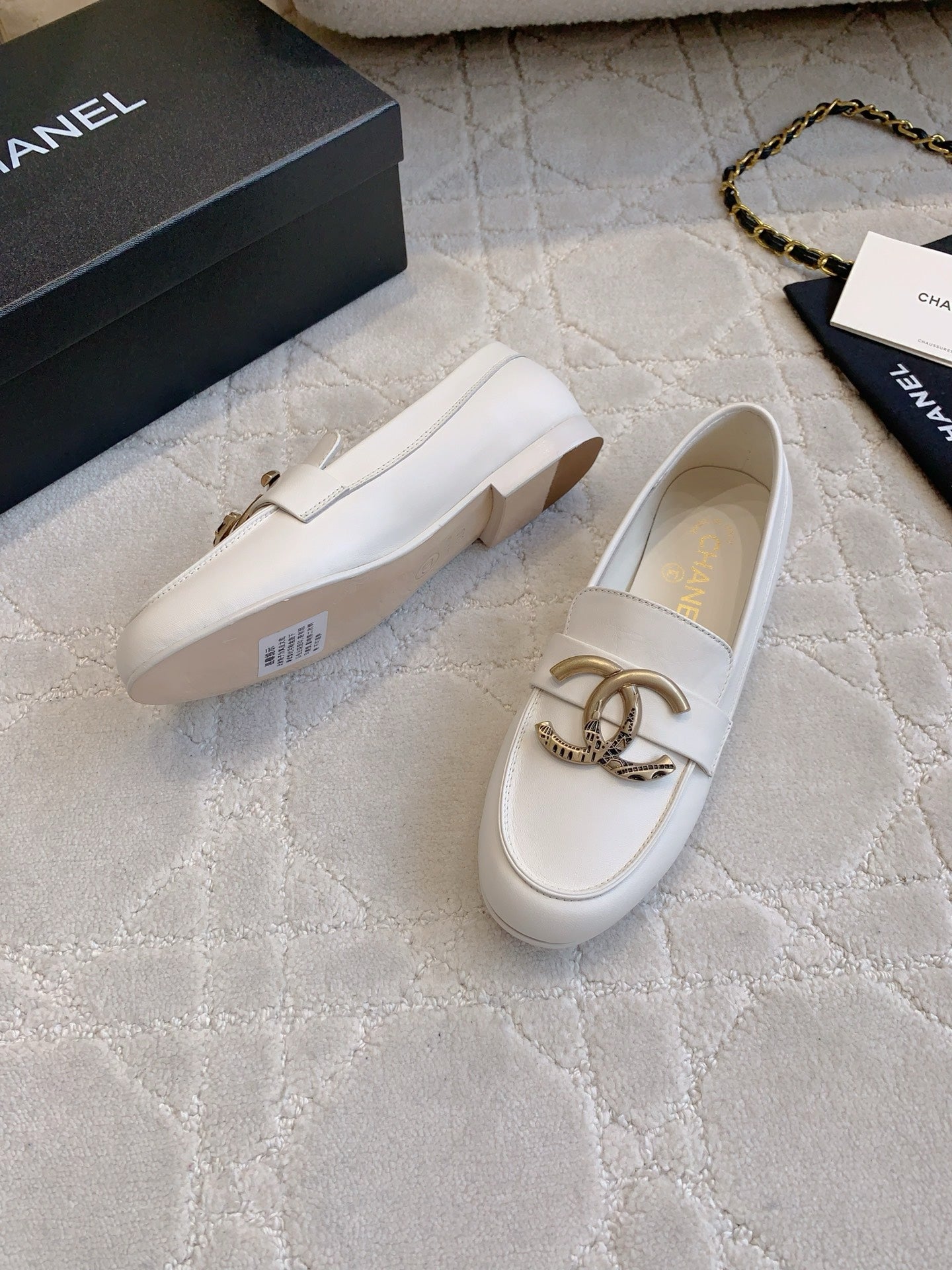 Chanel Classic Big Logo Loafers