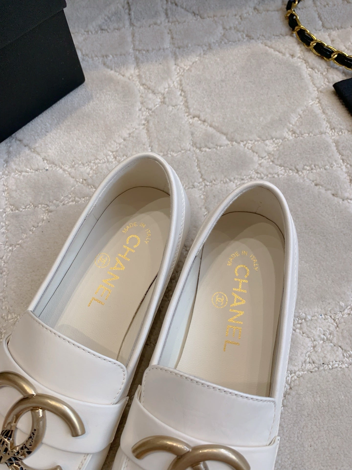 Chanel Classic Big Logo Loafers