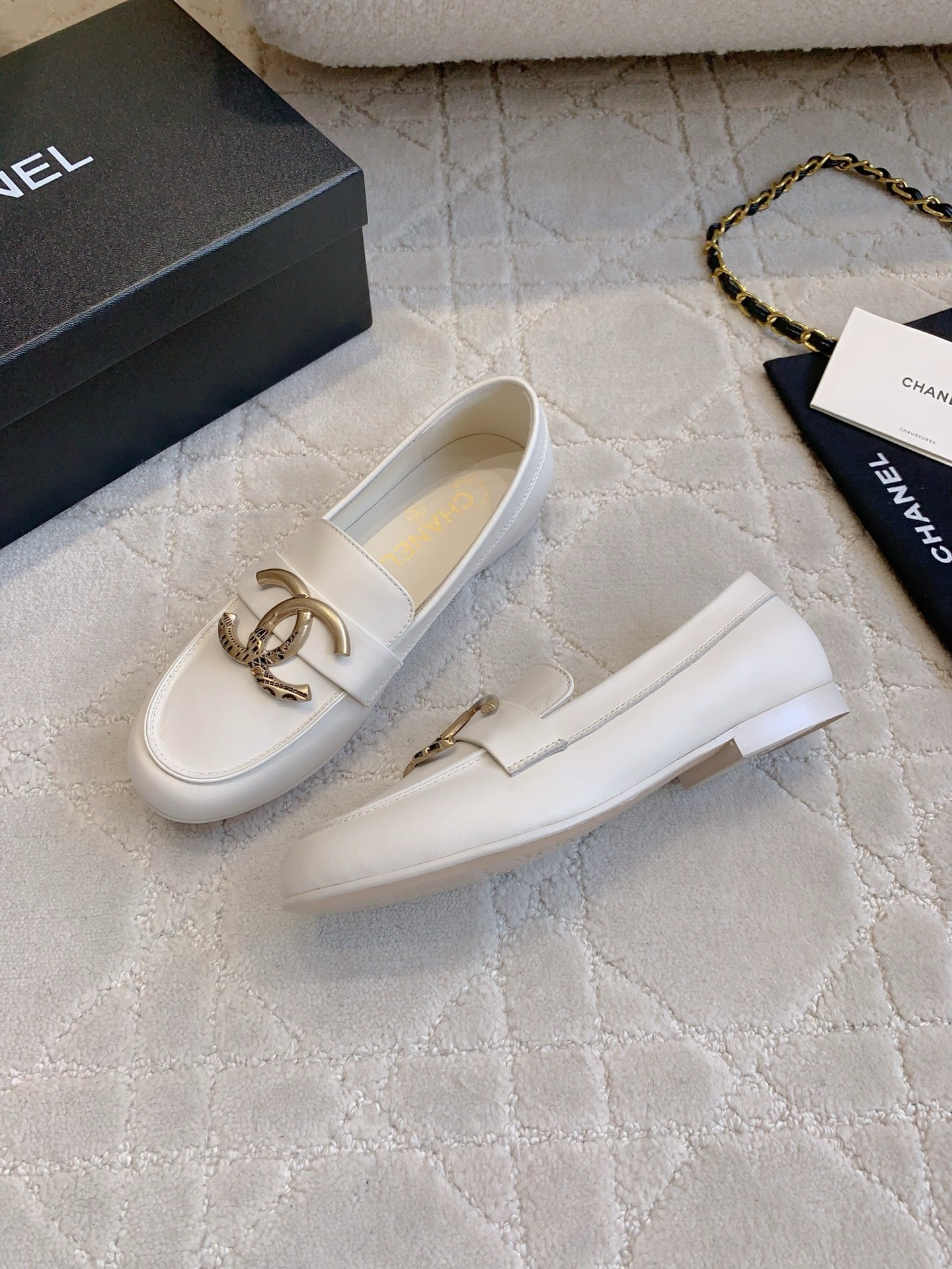 Chanel Classic Big Logo Loafers