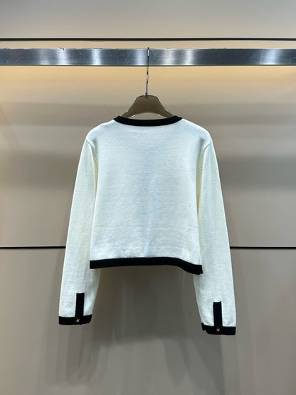 Dior CD Bee Embroidery Knit Cardigan