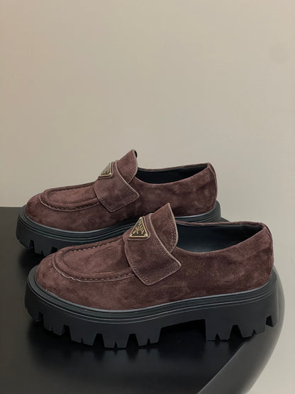 Prada Thick-Soled Platform Loafers – 25FW
