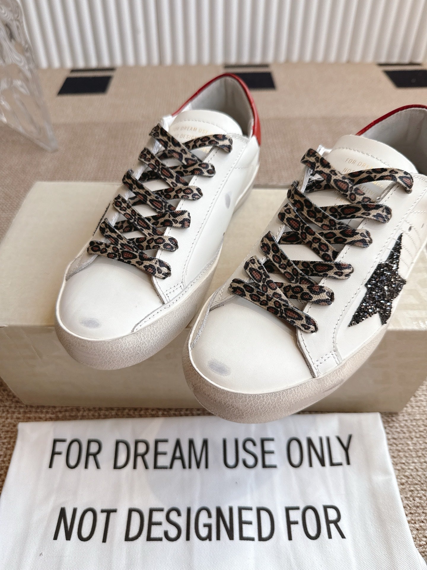 Golden Goose Distressed Leather Sneakers