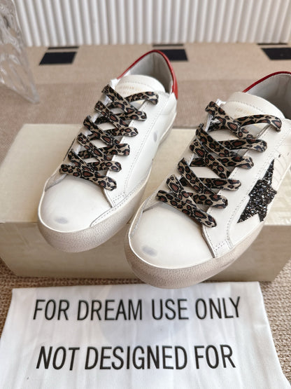 Golden Goose Distressed Leather Sneakers