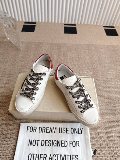 Golden Goose Distressed Leather Sneakers