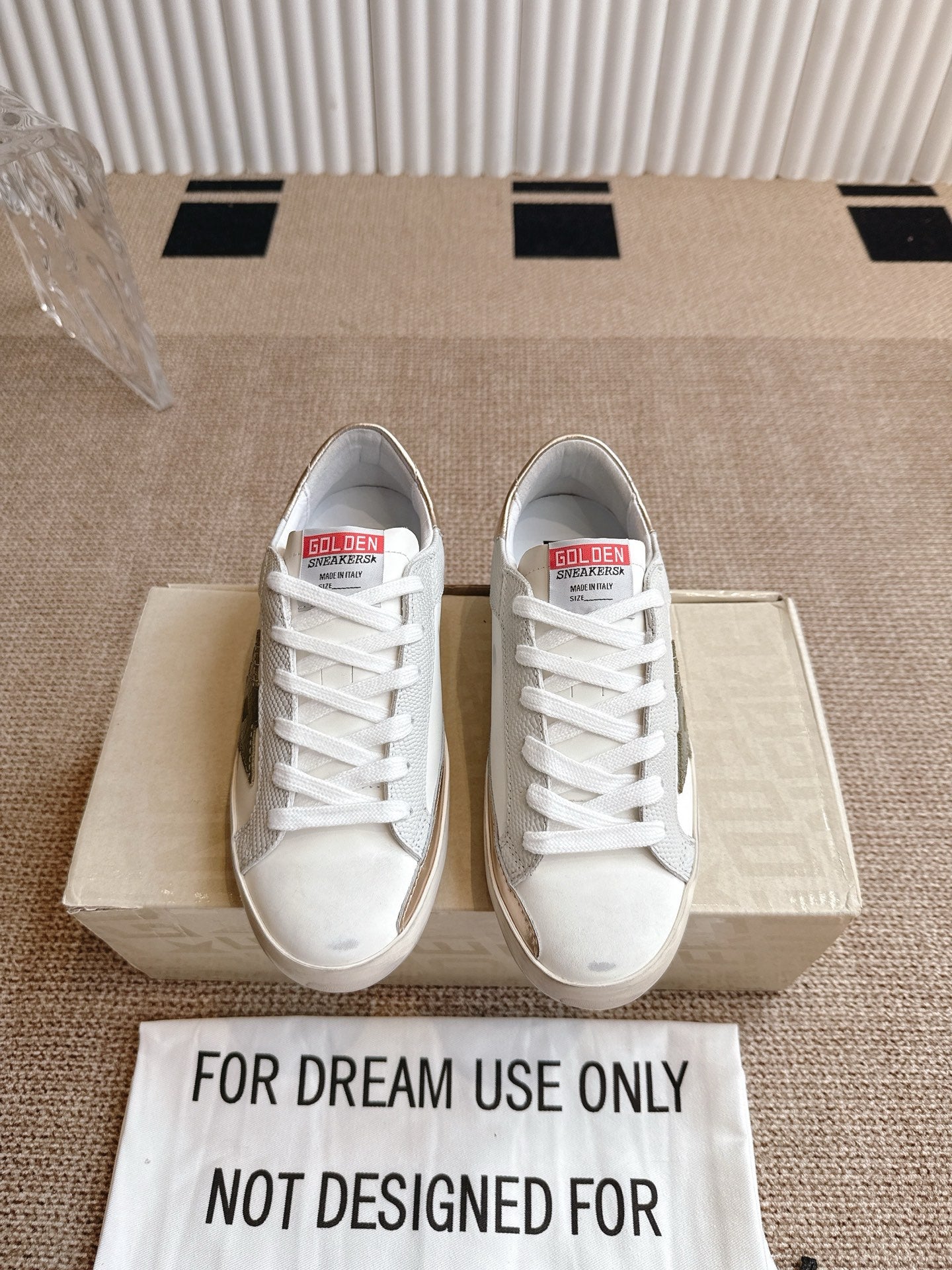 Golden Goose Distressed Leather Sneakers