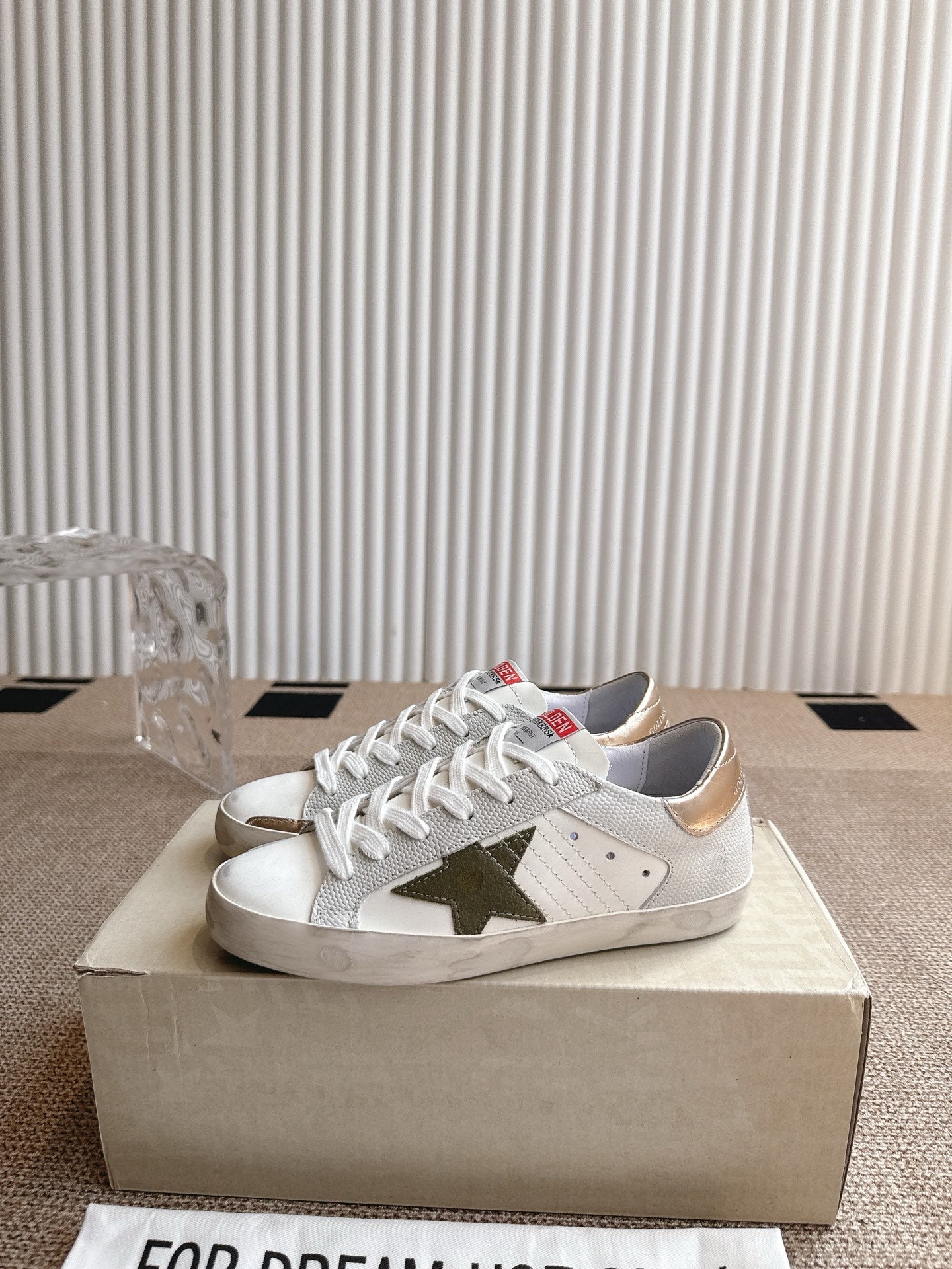 Golden Goose Distressed Leather Sneakers