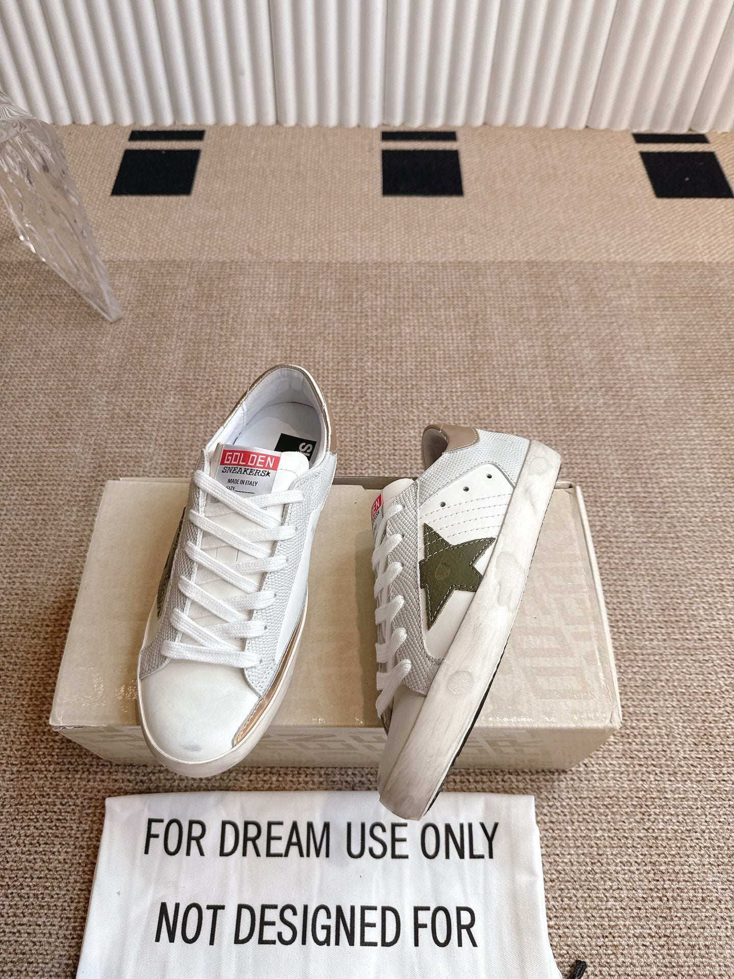 Golden Goose Distressed Leather Sneakers