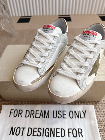 Golden Goose Distressed Leather Sneakers