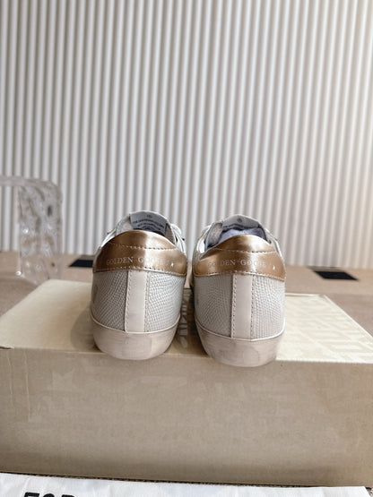 Golden Goose Distressed Leather Sneakers