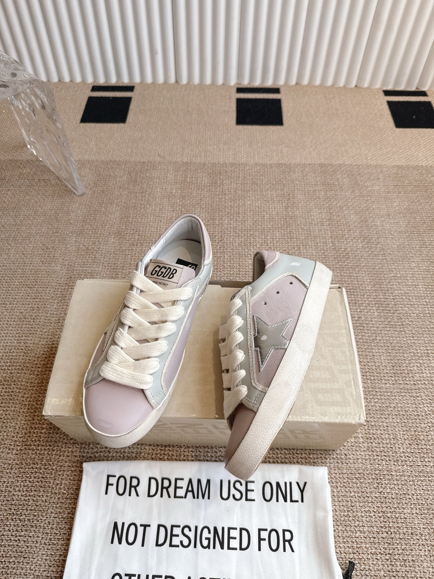 Golden Goose Distressed Leather Sneakers
