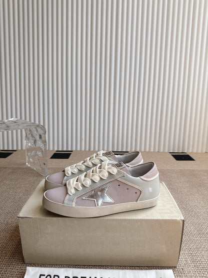 Golden Goose Distressed Leather Sneakers