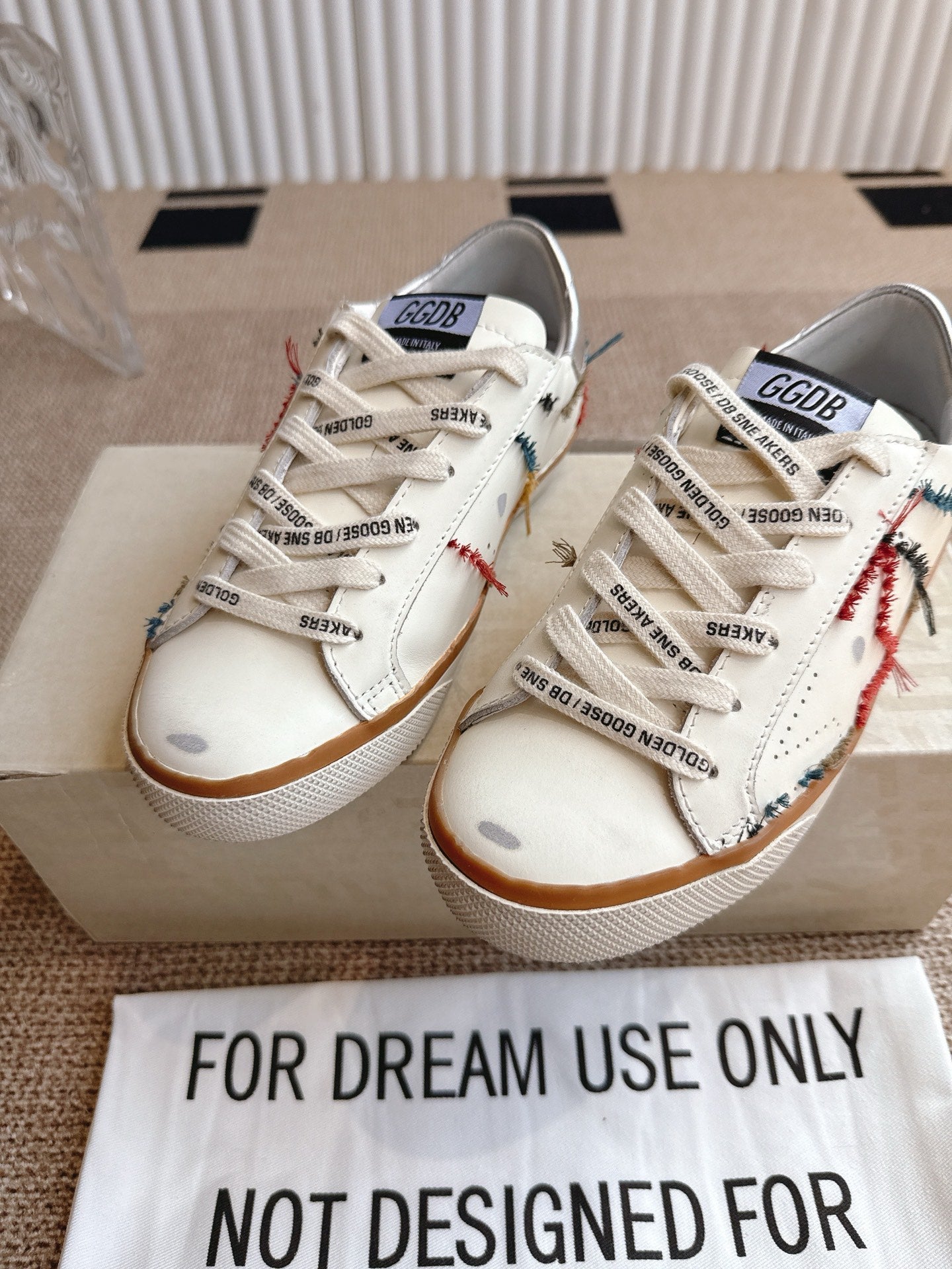 Golden Goose Distressed Leather Sneakers