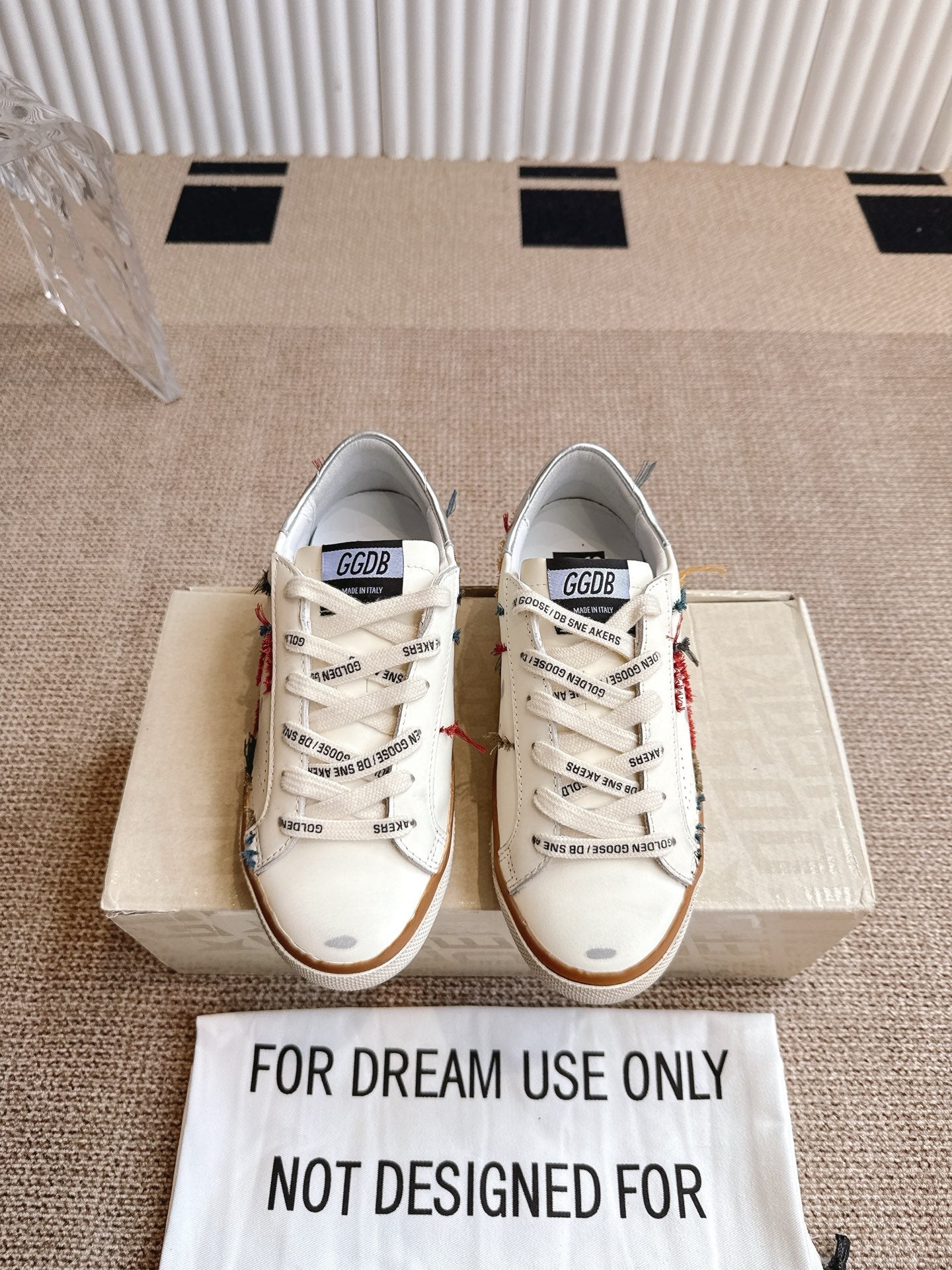 Golden Goose Distressed Leather Sneakers
