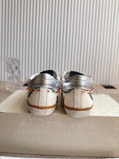 Golden Goose Distressed Leather Sneakers