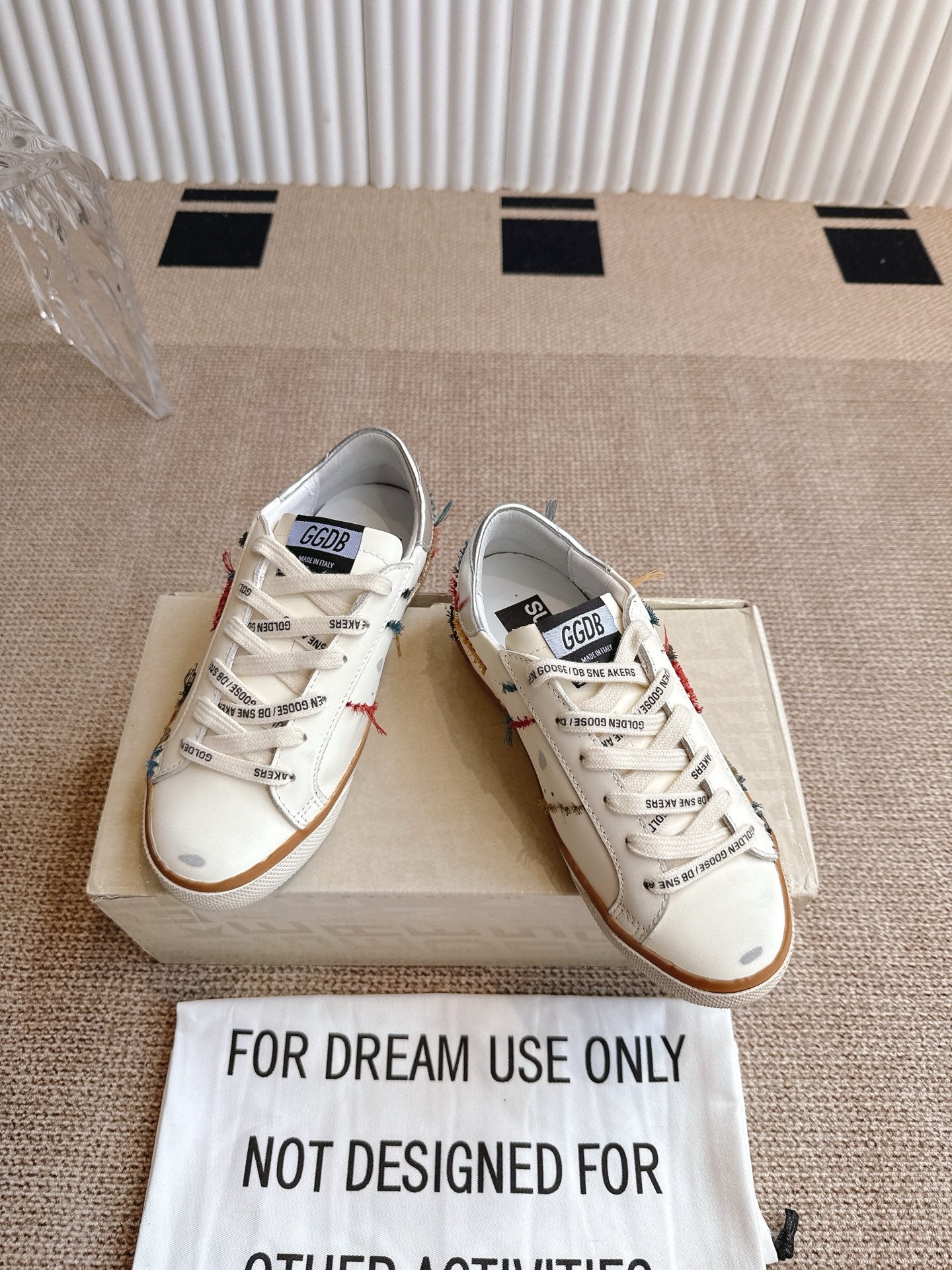 Golden Goose Distressed Leather Sneakers