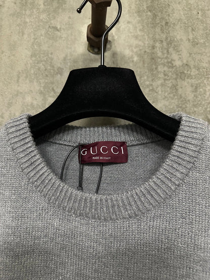 Gucci Intarsia Logo Wool Sweater