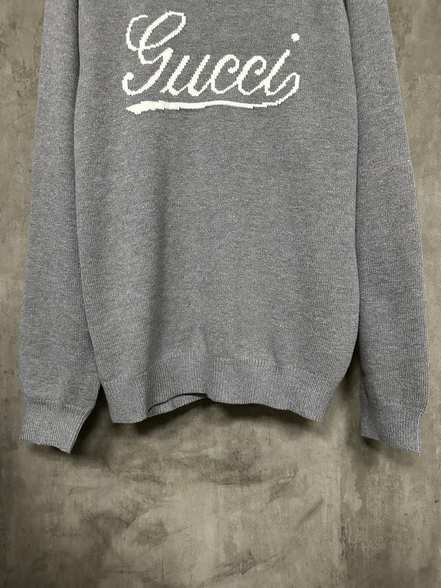 Gucci Intarsia Logo Wool Sweater
