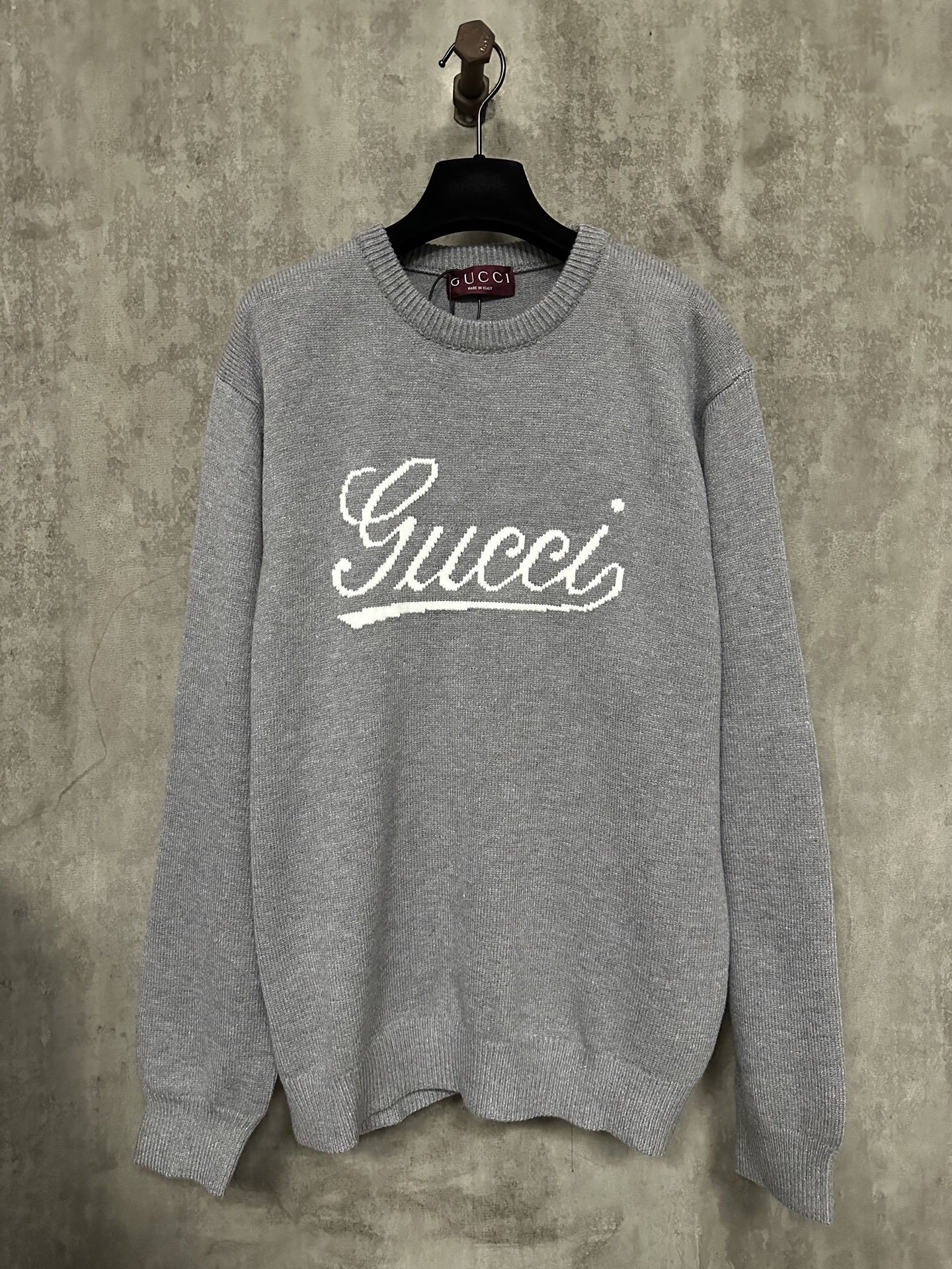Gucci Intarsia Logo Wool Sweater