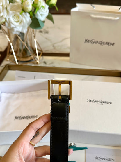 Saint Laurent Classic Leather Belt – 2.5cm