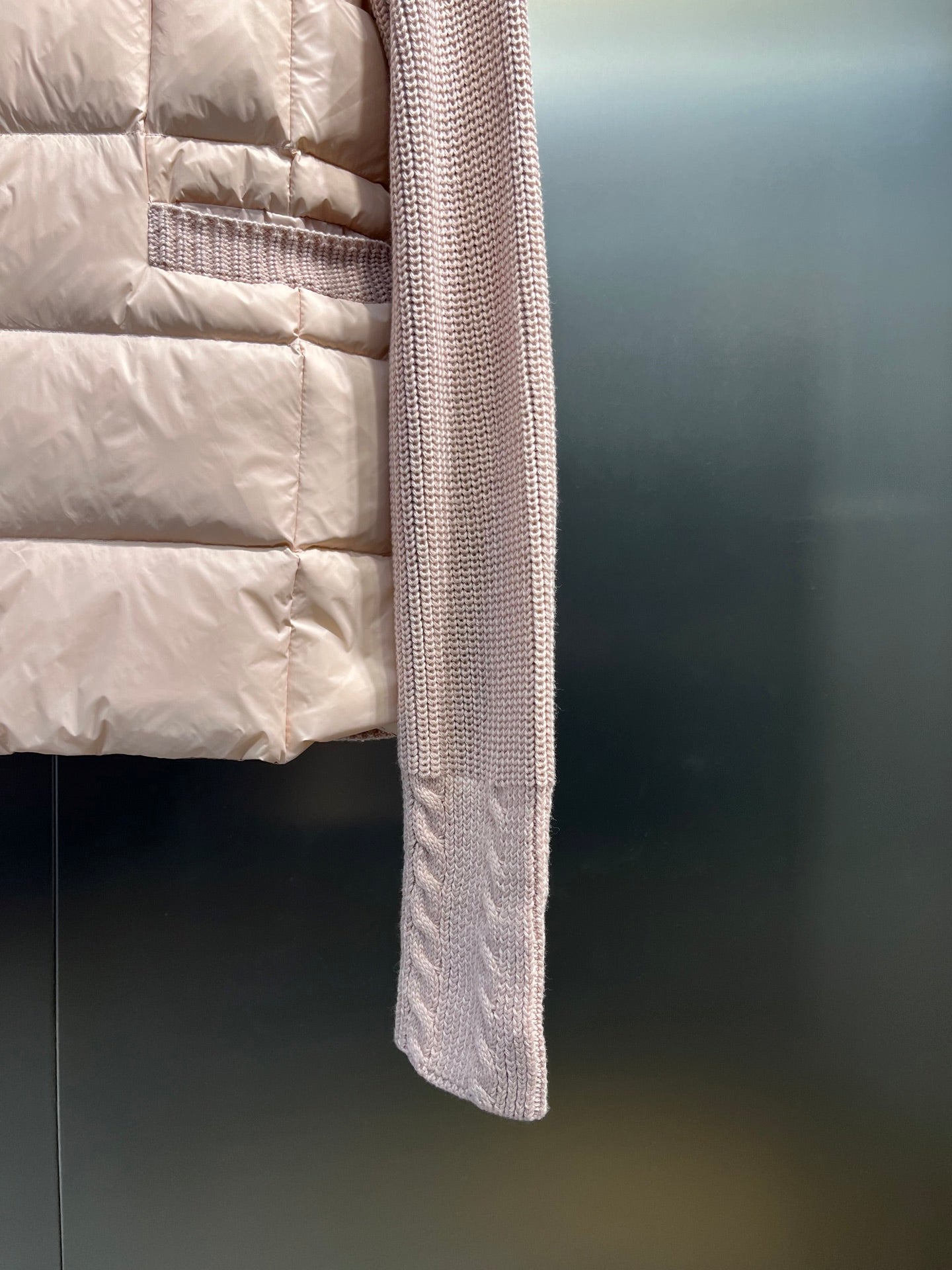 Moncler Lapel Patchwork Wool Down Jacket – 25FW