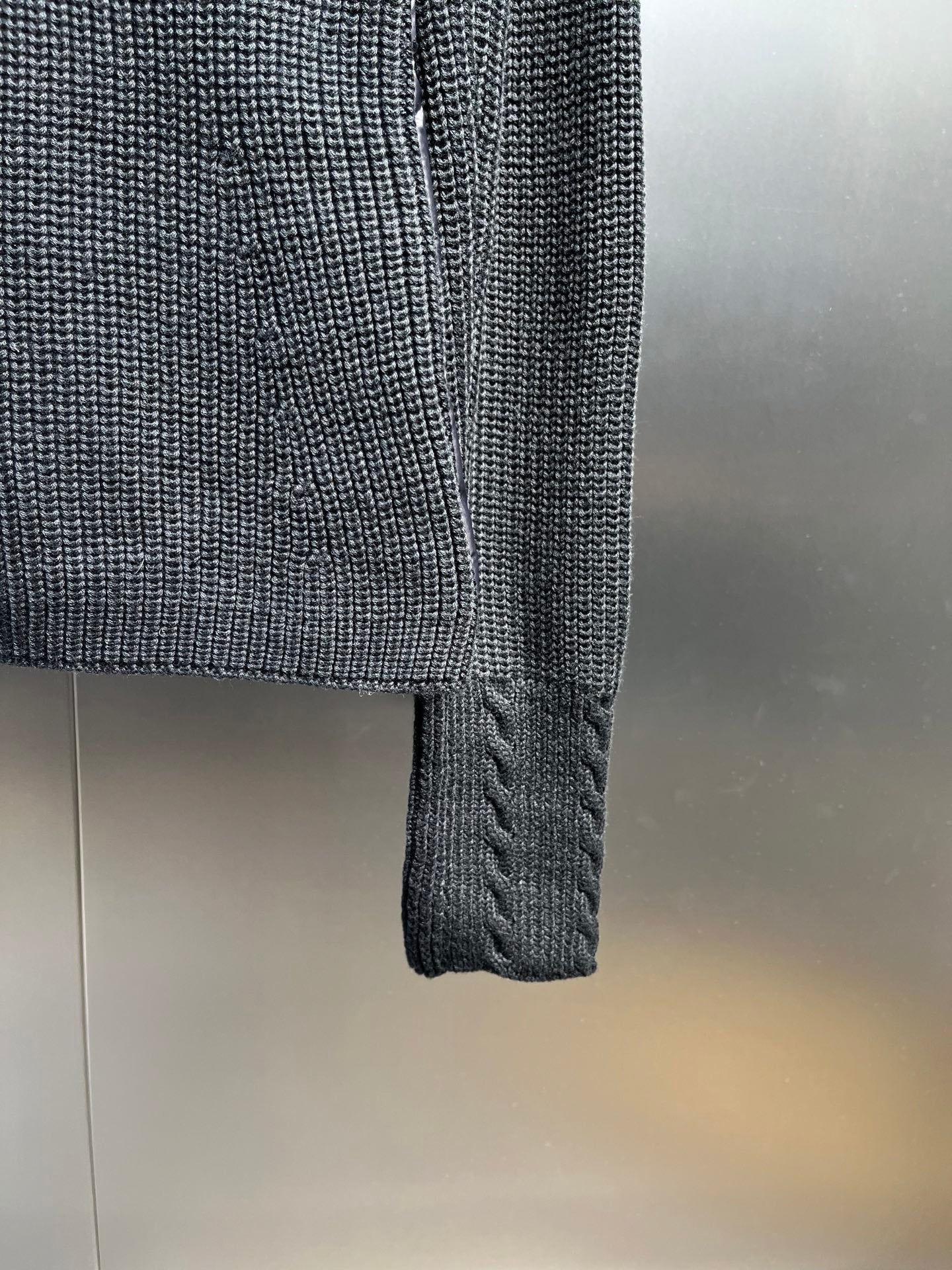 Moncler Lapel Patchwork Wool Down Jacket – 25FW