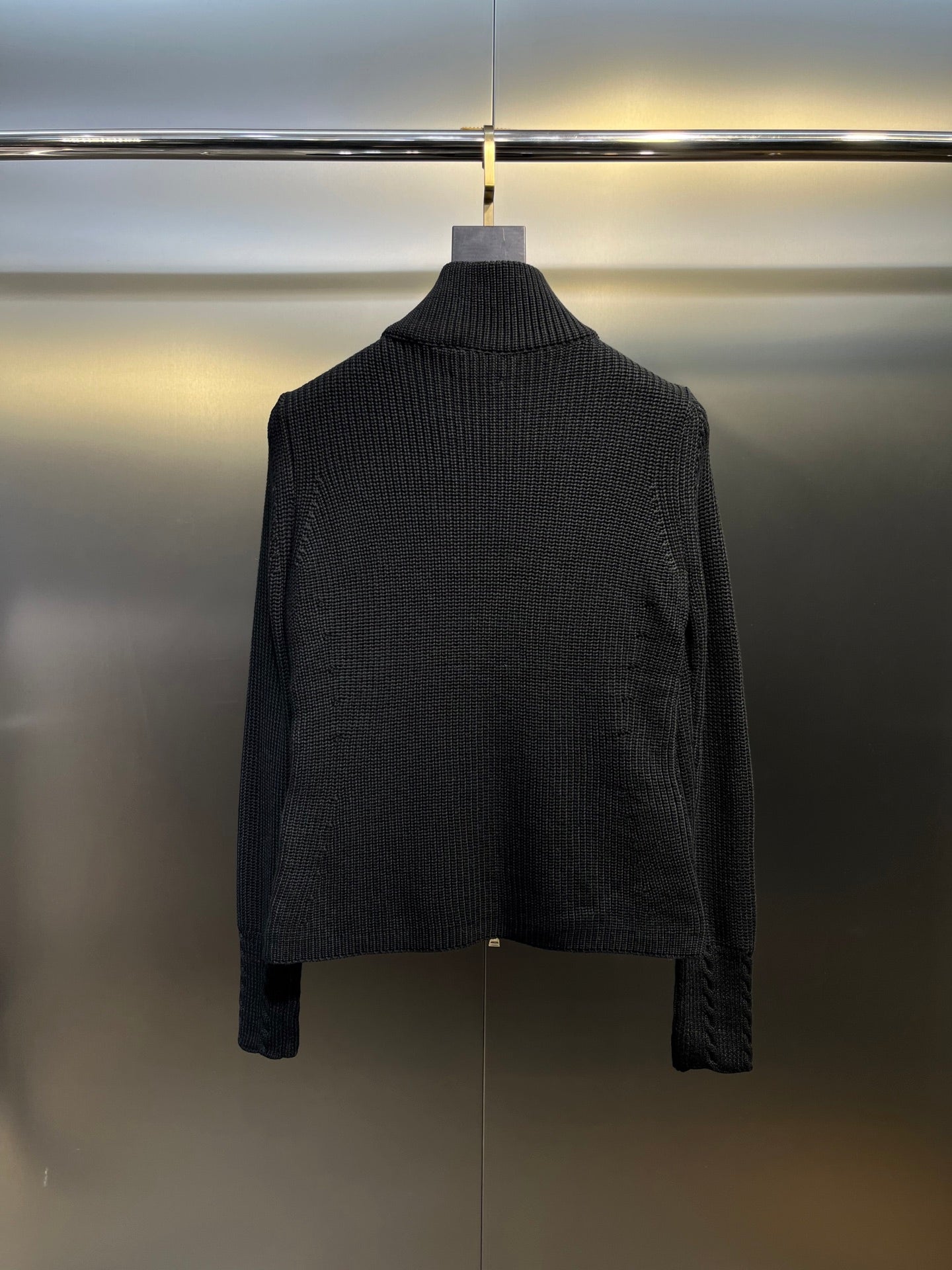 Moncler Lapel Patchwork Wool Down Jacket – 25FW