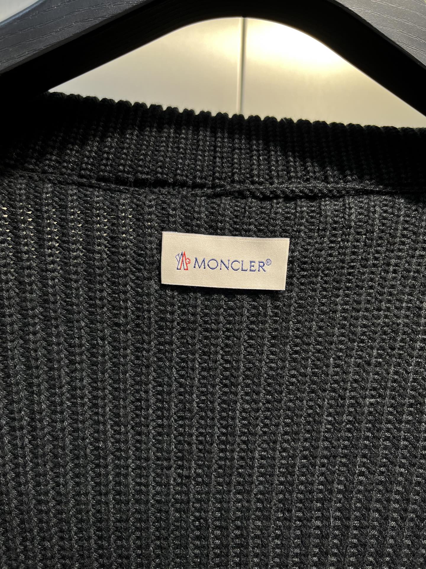 Moncler Lapel Patchwork Wool Down Jacket – 25FW