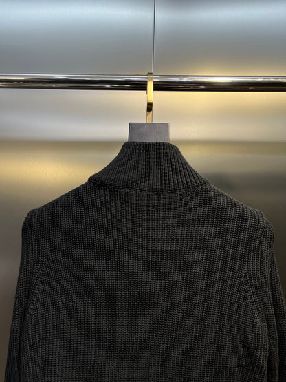 Moncler Lapel Patchwork Wool Down Jacket – 25FW