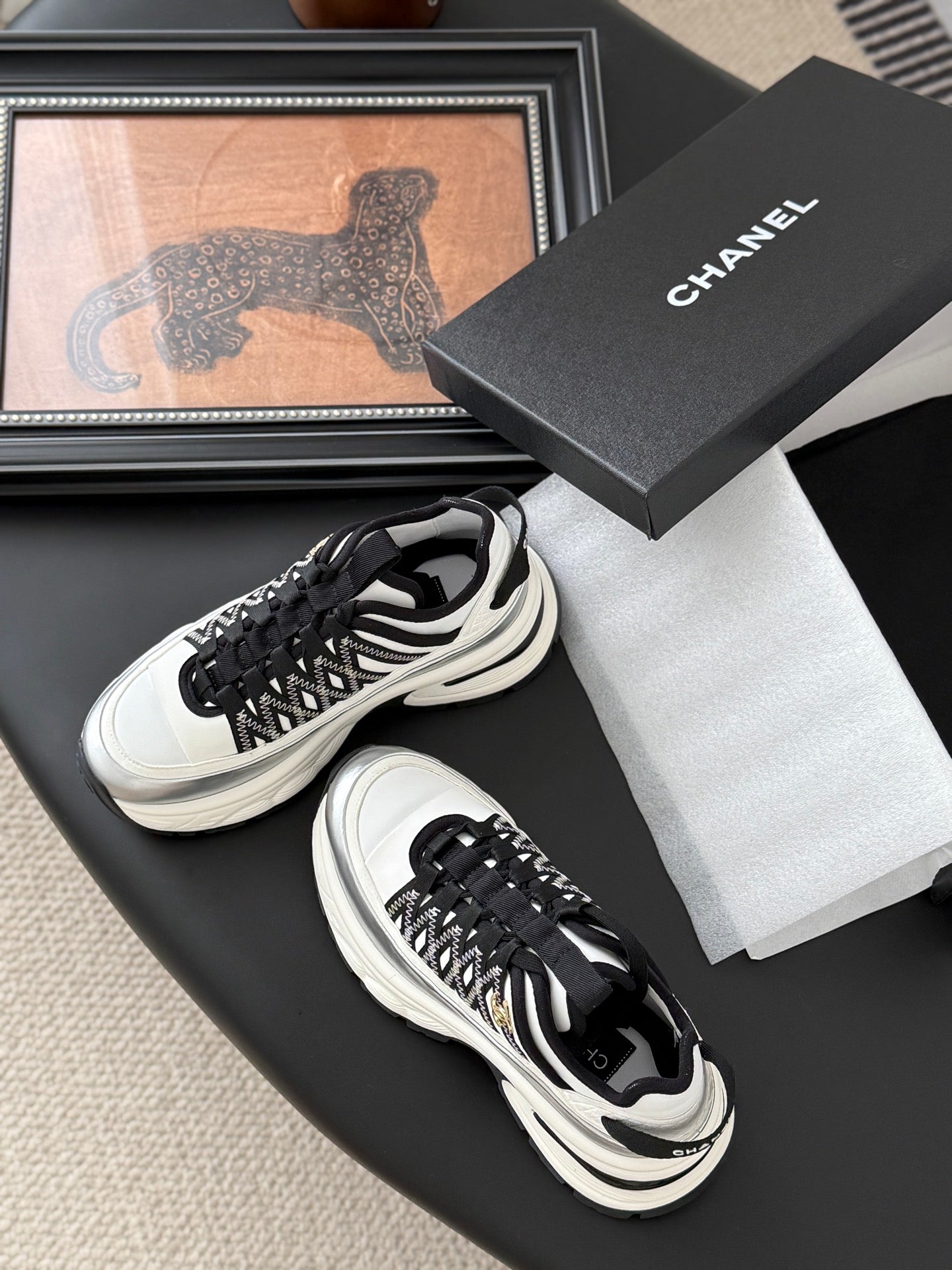 Chanel Color-Block Sneakers – 25C