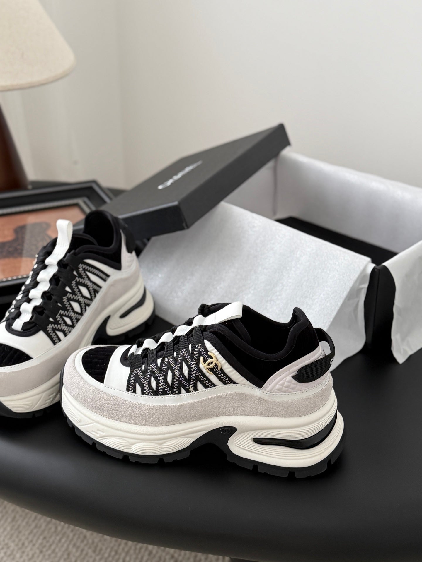 Chanel Color-Block Sneakers – 25C