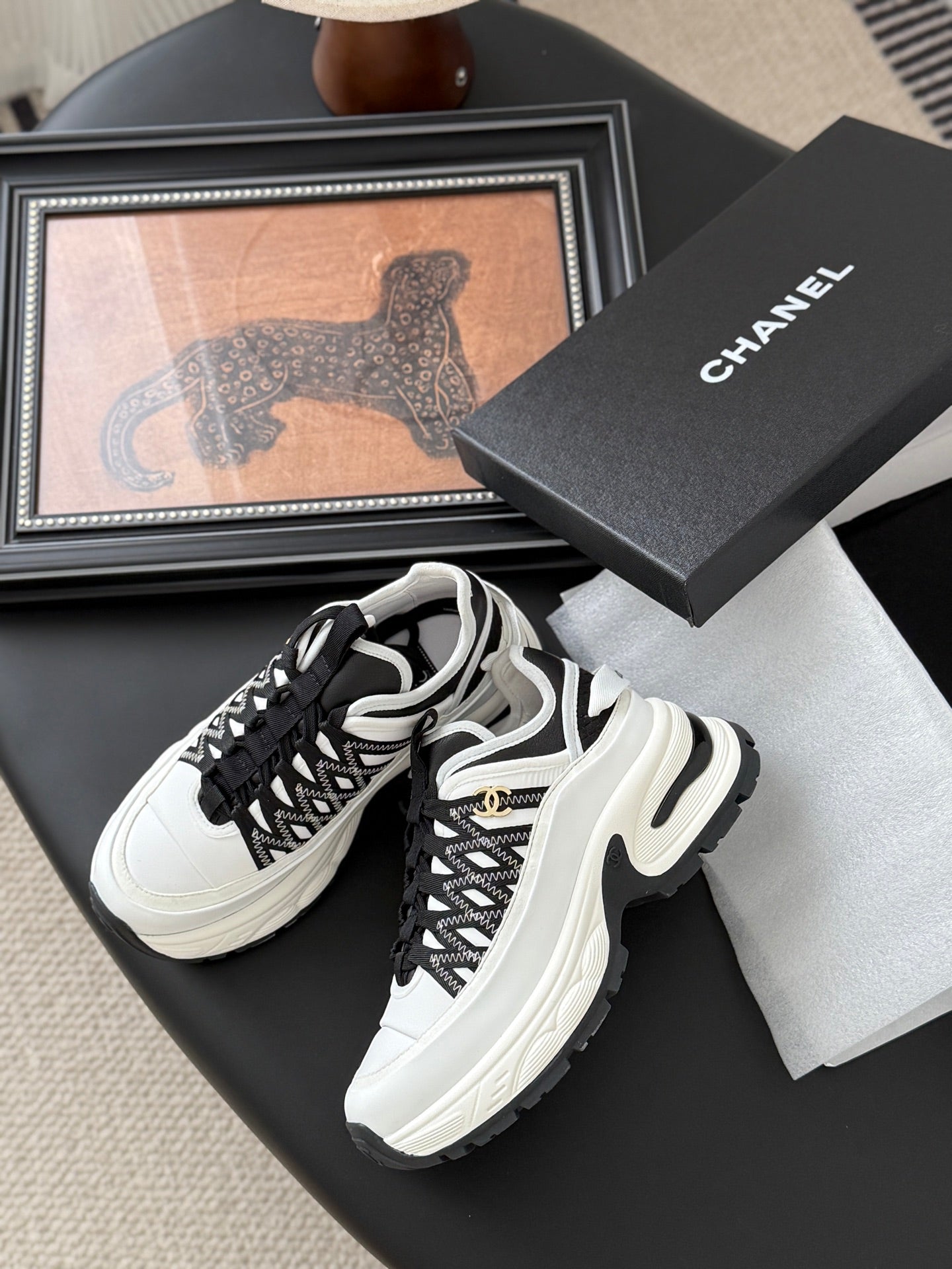 Chanel Color-Block Sneakers – 25C