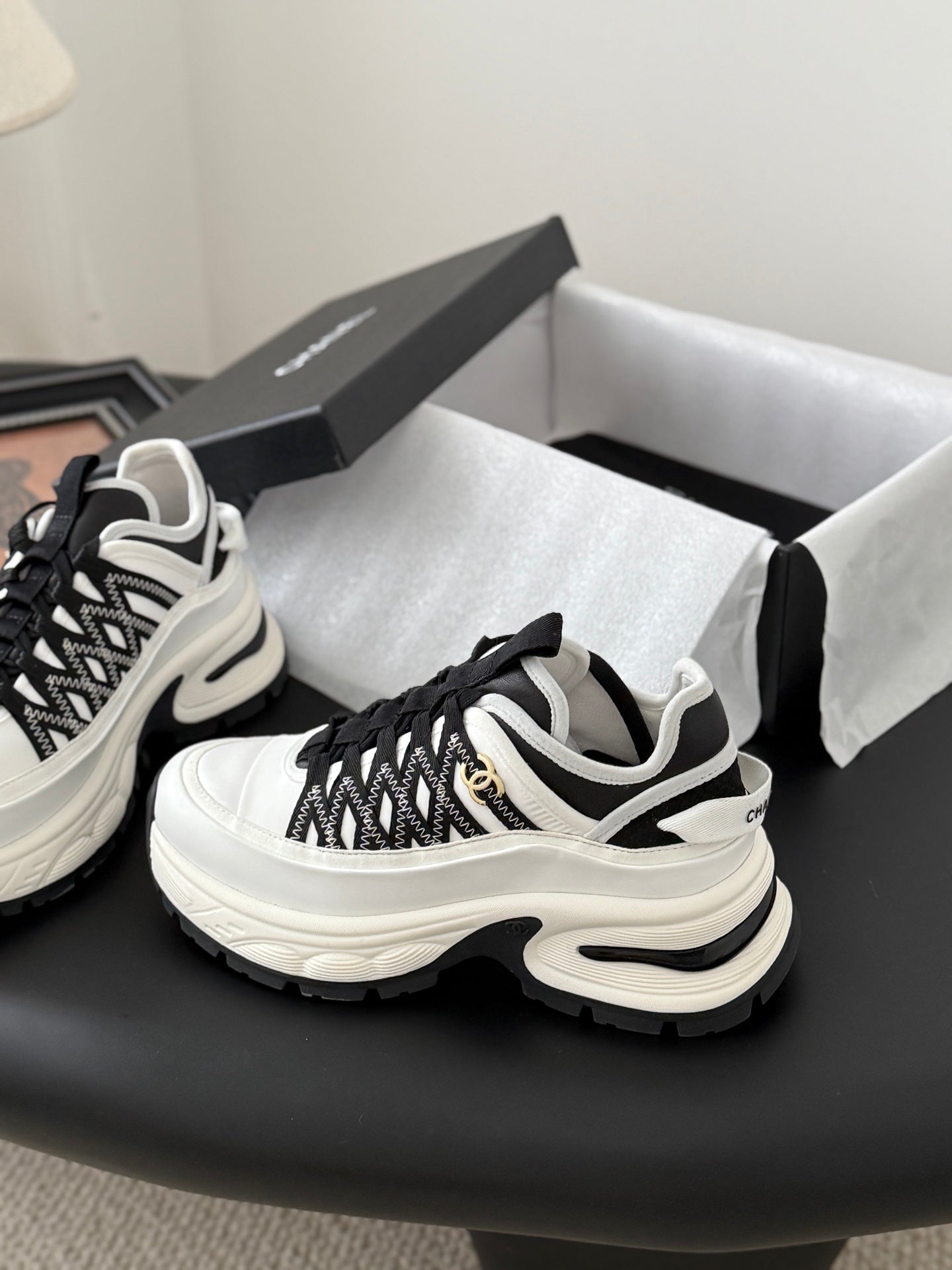 Chanel Color-Block Sneakers – 25C